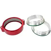 Aeroflow 3.0" Billet Intercooler Clampsstainless Steel Red Clamp - AF25-3000SS-R