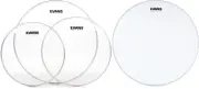 Evans G1 Clear 3-piece Tom Pack - 12/13/16 inch + Evans TT18G1 Value Bundle
