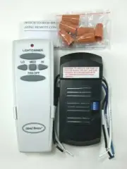 Island Breeze Ceiling Fan Remote Control and Receiver Complete Kit for AC fans
