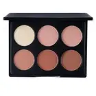 Powder Palette 6 Shades Fine Texture Portable Highlighting Contour Palette F