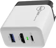 USB Type-C HDMI PD 36W Fast Charger Charging Adapter 4K HD Output Dock Station for NS/OLED Console