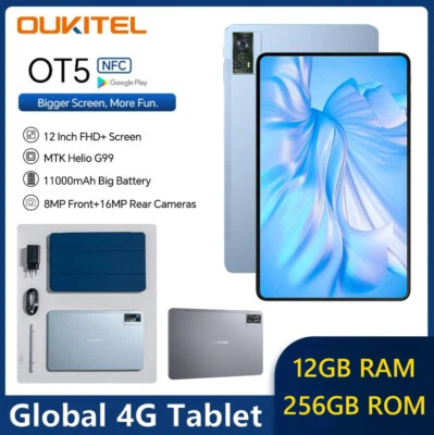 Oukitel OT5 Tablet 12 Inch FHD+ Display 12GB RAM 256GB ROM 11000mAh Android 13