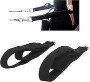 Pilates Reformer Straps 1 Pair - D Ring Double Loop Straps for Pilates Equipment, Removeable Padded Fitness Strap Exercise Straps for Home Gym Workouts