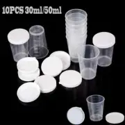 Precision Lab Tools: Clear Scaled Plastic Measuring Cups with Cover