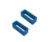 Pair of Watch Strap Band Keepers Loops Compatible with the Xiaomi Amazfit GTS 3 - Royal Blue