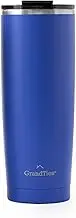GRANDTIES Insulated Coffee Tumbler Cup w/Tritan Lid | Leak Proof, Reusable, Double Walled Vacuum Stainless Steel Travel Mug | Thermal Cups for Hot and Cold Drinks (Periwinkle, 20oz)