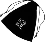Curling Iron Travel Bag Drawstring Hair Dryer Organizer Attachments Storage Flat Iron Pouch for Travel Black