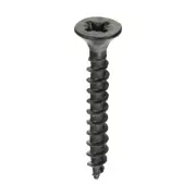 Timco - Chipboard Screws - PZ - Double Countersunk - Black Size 4.0x30 - 25 Pcs