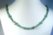 Ly'ns Jewelry African Turquoise, Aventurine and Amazonite Necklace Gold 25"