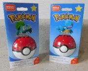 Mega Construx Pokemon Squirtle Bulbasaur Poke Ball Toys
