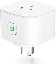 meross Smart Plug WiFi Outlet with Energy Monitor, App Remote Control, Timing Function, Compatible with Amazon Alexa, Google Assistant, SmartThings, SAA & RCM Certified