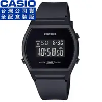 在飛比找momo購物網優惠-【CASIO 卡西歐】卡西歐酒桶型膠帶電子錶-黑(LW-20