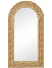 [Cooper & Co] Cove Rattan Arch Mirror 180cm in Natural