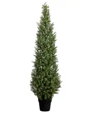 Nearly Natural 5ft Indoor/Outdoor UV-Resistant Artificial Boxwood Topiary Tree