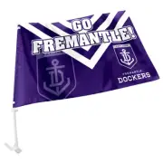 Fremantle Dockers FREO AFL CAR Flag includes Pole Fathers Day Birthday Bar Gift