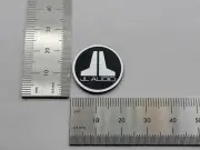 JL Audio Electroform 0.85" Badge Logo Emblem - Brushed Silver