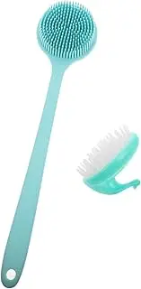1 Set Massage Brush Bath Bristle Brush Bath Brush Back Brush for Shower Silcone Body Scrubbers Scalp Massager Brush Back Cleaning Scrubbers Back Massaging Scrubber Blue