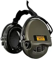 Sordin Supreme PRO X Neckband Safety Ear Muffs - with Gel Seal Hygiene Kit - Gel Ear Cups SNR: 25dB - Green - 76302-X-10