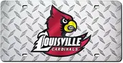Louisville Deluxe Diamond Plate Laser Cut License Plate