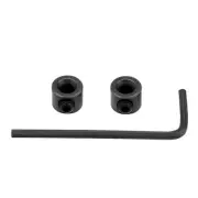 Drill Stop 4mm I.D. Hex Wrench Carbon Steel Bits Holder Black 3 in 1 Set