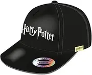 [Harry Potter] Baseball Cap Hogwarts Design Baseball Cap Kids Summer Hat Kids and Teenagers, Black, 55