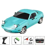 LDRC LD1804 1/18 RC Drift Car MX5 2.4GHz RWD with ESP Gyroscope on-Road LED Lights Full Scale RC Cars Children Toy Gift Blue