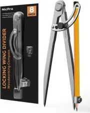 Compass Pencil Drawing Tool Drafting Compass for Geometry Woodworking Art New