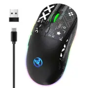T90 2.4G Wireless Mechanical Mouse RGB Gaming Mouse Ergonomic 3600DPI3630