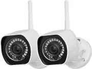 Zmodo Outdoor Wireless Security Camera System, 2 Pack 1080P Full HD Smart Home I