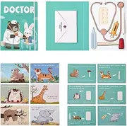 Xatteua Pretend Play Doctor Kit | Doctor Role Play for Kids,36X Dentist Cosplay Equipments Simulated Stethoscope for Little Boys Girls Nursey