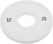 LAPYAPPE Gym Bumper Plates Large Hole Design Weightlifting Barbell Plate for Dumbbells Home .5kg Set