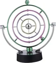 Perpetual Motion Earth Globe Decoration Pc Plastic Craft Ornament Toys for Boys and Girls Learning Battery-Powered Home School Office Decor
