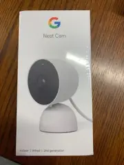 Google Nest Cam Indoor Wired Smart Home Security Camera - 2nd Gen - White