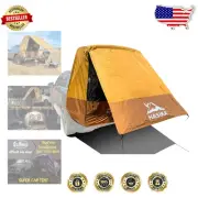 2-Person Waterproof Camping Tent with UPF 50+ Sun Shade - Quick 120 Sec Setup