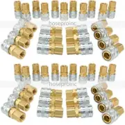 50pc 1/4 NPT Air Hose Fittings M Style Tool Line Compressor Construction Plug