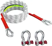 Car Tow Strap 3M 5Tons Outdoor Emergency Tow Ropes Off Road 4x4 Accessories Nylon Emergency Rescue Trailer Straps Pulling Ropes
