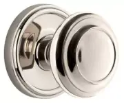 Grandeur GEOCIR_PRV_238 Georgetown Solid Brass Rose Privacy Door - Nickel