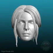 Ciri The Witcher v1 Cirilla Fiona Elen Riannon custom head for action figures