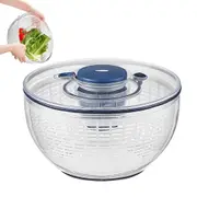 Multifunctional Large Salad Spinner Drain Basket for Kitchen-Dark Blue