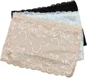 GALPADA 3pcs Tube Top Bra Wireless Bras for Women Lace Brarette Lace Bralette Top Lace Boob Tube Strapless Brarette Bra Bandeau Strapless See Elastic Tube Girls Vest Student Panel Active