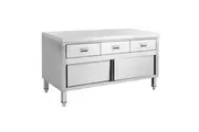 SKTD-1200 Kitchen Tidy Cabinet Work Bench with Doors & 3 Drawers - MODULAR SYSTEMS