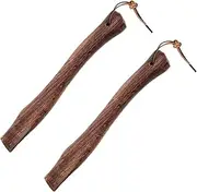 Generic 2pcs Compact Wooden Axe Handle Replacement Sturdy Slip Grip for Axes Durable Wood Material for Reliable Chopping for Easy Portability and Storage