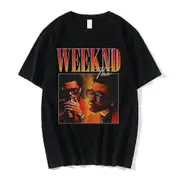 The Weeknd 2.0 90s Vintagegraphic Print Women T Shirt Summer Casual Short Sleeve Shirt Harajuku Tops Female T-shirt Cute Cartoon Gray L