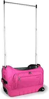 Garment Rack Duffel-Wheeled 28 Inch Collapsible Bag, Travel Costume Rack Rolling Upright Luggage, Color Options, Hot Pink 22", Mavii 22" Hardside Bottom Collapsible Dance Bag