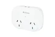 Verbatim AU Plug Dual USB Charging Surge Protected Double Adaptor Power Point