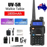 UV-5R Two Way Radio Walkie Talkie LCD Long Range UHF with Headsets