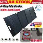 Solar Blanket 300W 400W 600W 12V Folding Solar Panel Kit Mat 6M Cable Mono Power