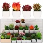 Bonsai Home Decor Floral Craft Succulents Fake Flowers Artificial Mini Plants