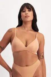 [Bonds] Bonds Women's Bases Wirefree Lift Bra in Blush Latte Size: 10 B 10 B Blush Latte
