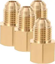 Cabilock 4Pcs Air Conditioning Refrigerant Adapters Copper Converters for Vacuum Pump Connections Multi Functional Ac Adapter Fittings for Systems